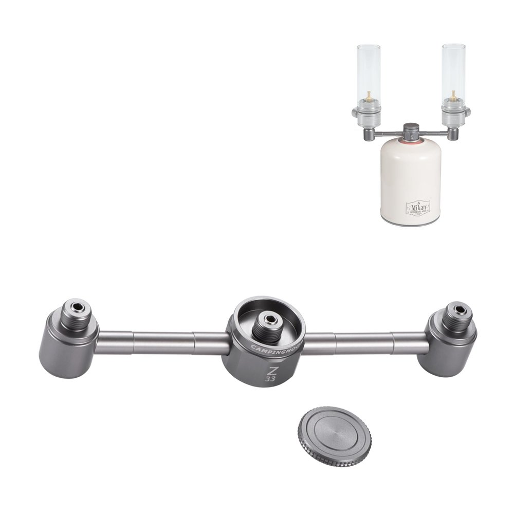 CAMPINGMOON 3 Outlet EN417 Lindal Valve Gas Splitter Adapter Z33