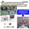 CAMPINGMOON 3 Outlet EN417 Lindal Valve Gas Splitter Adapter Z33 view 3