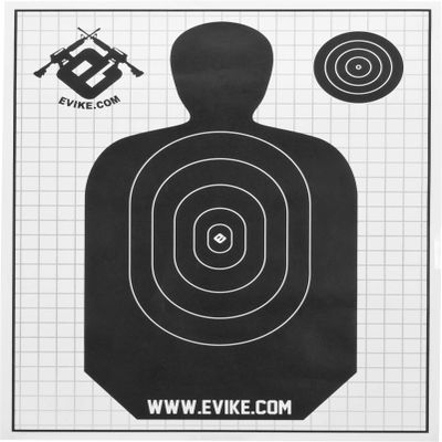 Evike Airsoft - Professional Paper Range Target (Quantity: Pack of 10)