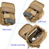 LarKoo Tactical Handgun Shoulder Strap Messenger Bag Gun Ammo Holster Concealed Carry Pistol Pouch Padded Military Fanny Pack Range Bag for Shooting Hunting view 3