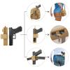 LarKoo Tactical Handgun Shoulder Strap Messenger Bag Gun Ammo Holster Concealed Carry Pistol Pouch Padded Military Fanny Pack Range Bag for Shooting Hunting view 4