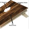 Handmade Premium Wooden Cornhole Board Set - Wood Grain Series - Handmade in USA, Regulation Size 2'x4', Made of Baltic Birch | Includes 8 Cornhole Bags (Style #01598) view 4