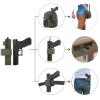 LarKoo Tactical Handgun Shoulder Strap Messenger Bag Gun Ammo Holster Concealed Carry Pistol Pouch Padded Military Fanny Pack Range Bag for Shooting Hunting view 4