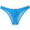 Jaxu Sexy Mens Semi See-through Lace Bikini Briefs Underwear Breathable Cheeky Briefs Sissy Skimpy Underpants 3-Pack(blue,hot pink,black) L view 2
