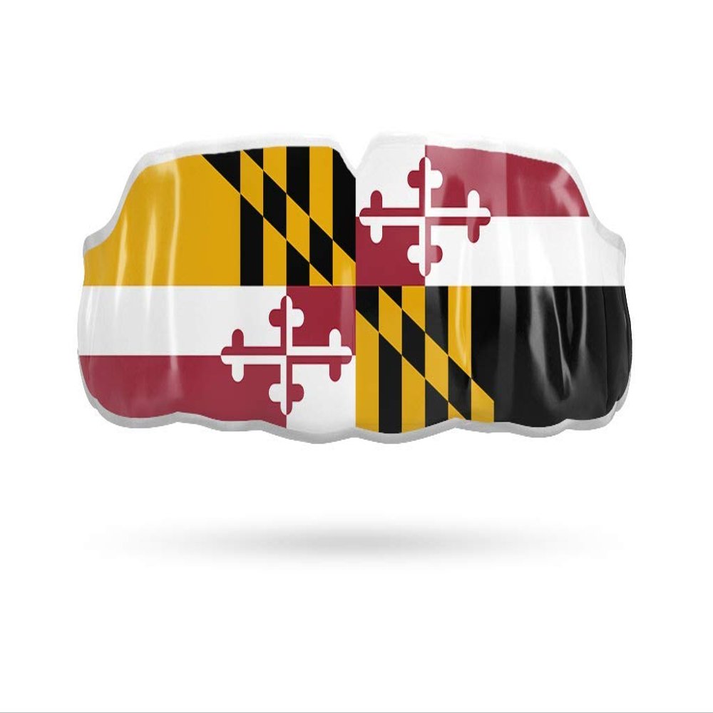 Impact All Sports Mouthguard Lacrosse, Football, Hockey, Basketball, Jiu-Jitsu, and More, Breathable Mouthguard for Youth Adults, Professional Custom-Fit, Maryland State Flag