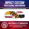 Impact All Sports Mouthguard Lacrosse, Football, Hockey, Basketball, Jiu-Jitsu, and More, Breathable Mouthguard for Youth Adults, Professional Custom-Fit, Maryland State Flag view 2