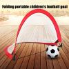 Soccer Goals Hua Outdoor Garden Children's Football Goal, Folding Portable Football Training Equipment, Suitable for Home School Playground, 120x81x81cm view 2