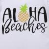 IMEKIS Aloha Beaches Pineapple Outfit Baby Girl Ruffle Sleeve Romper Shorts Pants Headband Hawaii Summer fruits 1st Birthday Coming Home Clothes Newborn Hawaiian 9-12 Months view 4