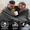 DUKUSEEK Hooded Stadium Blanket, Waterproof Windproof Outdoor Fleece Blanket - Large (79x56), Portable, Wearable, Warm for Outdoor Camping, Picnic, Stadium, Sports, Beach, Concerts, Car, Dogs view 2