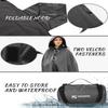 DUKUSEEK Hooded Stadium Blanket, Waterproof Windproof Outdoor Fleece Blanket - Large (79x56), Portable, Wearable, Warm for Outdoor Camping, Picnic, Stadium, Sports, Beach, Concerts, Car, Dogs view 3