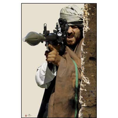 24 Pcs, RPG Gunner Behind Wall Terrorist Photo Target