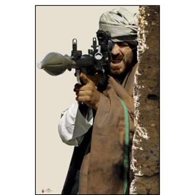 24 Pcs, RPG Gunner Behind Wall Terrorist Photo Target