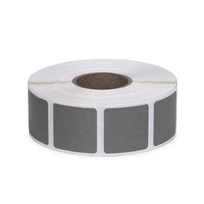 Roll of 1000 7/8" Square Target Pasters (Dark Gray)