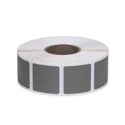 Roll of 1000 7/8" Square Target Pasters (Dark Gray)