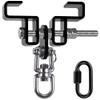 SELEWARE Heavy Duty Steel Beam Clamp, Heavy Bag Mount, Punching Bag Hanger Heavy Duty Holder for Boxing, Muay Thai and MMA Training, 360 Swivel Hardware, W/Carabiner view 1