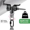 SELEWARE Heavy Duty Steel Beam Clamp, Heavy Bag Mount, Punching Bag Hanger Heavy Duty Holder for Boxing, Muay Thai and MMA Training, 360 Swivel Hardware, W/Carabiner view 4