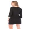 Honeystore Women's Lightweight Soft Kimono Robes Mini Sleepwear Loungewear H0031-Black S view 3