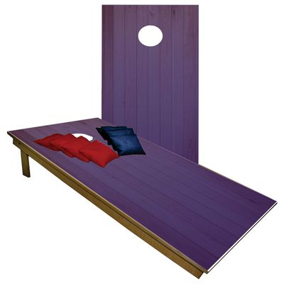 Handmade Premium Wooden Cornhole Board Set - Wood Grain Series - Handmade in USA, Regulation Size 2'x4', Made of Baltic Birch | Includes 8 Cornhole Bags (Style #1156)