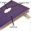 Handmade Premium Wooden Cornhole Board Set - Wood Grain Series - Handmade in USA, Regulation Size 2'x4', Made of Baltic Birch | Includes 8 Cornhole Bags (Style #1156) view 4