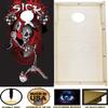 CornholeGamesUSA Handmade Premium Wooden Cornhole Board Set - Skull Series - Handmade in USA, Regulation Size 2'x4', Made of Baltic Birch | Includes 8 Cornhole Bags view 3
