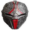zhd Sith Acolyte Mask Thick Latex Helmet The Old Revan Cosplay Costume (Dark Gray Red), Medium, Silver view 1