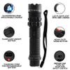 FIGHTSENSE (12 Pc) Wholesale Heavy Duty Flashlight Stun Gun - High Voltage Police Grade Strength - Rechargeable Batteries - Bright LED Flashlight with Three Modes (Multi X12) view 2