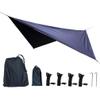Portable Camping Hammock with Mosquito Net Rain Fly Tarp, Hammock Canopy Nylon Hammocks Single & Double Hammock Hiking Patio Furniture view 2