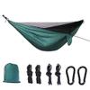 Portable Camping Hammock with Mosquito Net Rain Fly Tarp, Hammock Canopy Nylon Hammocks Single & Double Hammock Hiking Patio Furniture view 3