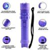 FIGHTSENSE (12 Pc) Wholesale Heavy Duty Flashlight Stun Gun - High Voltage Police Grade Strength - Rechargeable Batteries - Bright LED Flashlight with Three Modes (Purple X12) view 2