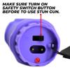 FIGHTSENSE (12 Pc) Wholesale Heavy Duty Flashlight Stun Gun - High Voltage Police Grade Strength - Rechargeable Batteries - Bright LED Flashlight with Three Modes (Purple X12) view 3