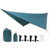 Portable Camping Hammock with Mosquito Net Rain Fly Tarp, Hammock Canopy Nylon Hammocks Single & Double Hammock Hiking Patio Furniture view 2