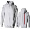 0058. American Flag Thin Red Line Firefighter Support Seal Sweatshirt Pullover Hoodie (White X-Large) view 1