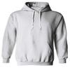 0058. American Flag Thin Red Line Firefighter Support Seal Sweatshirt Pullover Hoodie (White X-Large) view 2