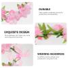 PRETYZOOM Pink Girls Wreath Headband Headpiece Headband Wreath Artificial Silk Rose for Kids Toddler view 2
