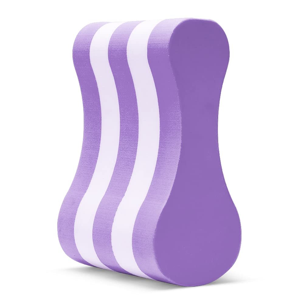 NEAGLORY Swimming Pull Float, Soft Swimming Float Kickboard, EVA 5-Layer Pull Buoy Leg Float, Pool Training Aid, Legs and HIPS Support for Adults, Kids, and Beginners, Purple