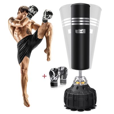 Dripex Freestanding Punching Bag with Stand 70''-182lbs Heavy Boxing Bag with Gloves for Adult Youth Kids - Men Stand Kickboxing Bag for Home Office