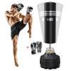 Dripex Freestanding Punching Bag with Stand 70''-182lbs Heavy Boxing Bag with Gloves for Adult Youth Kids - Men Stand Kickboxing Bag for Home Office view 1