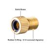 Brass Presta Valve Adapter, Convert Presta to Schrader Adaptor for Bike, Inflate Tire Using Standard Pump or Air Compressor, Tire Valve Caps(2PCS) view 2