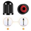 Brass Presta Valve Adapter, Convert Presta to Schrader Adaptor for Bike, Inflate Tire Using Standard Pump or Air Compressor, Tire Valve Caps(2PCS) view 4