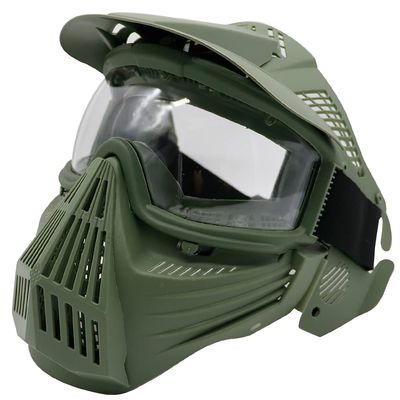 Tactical Mask Airsoft Masks, for Airsoft BB Hunting, CS Game Full Face Tactical Gear, Impact Resistant with Goggles, Motocross Skiing Outdoor Activities