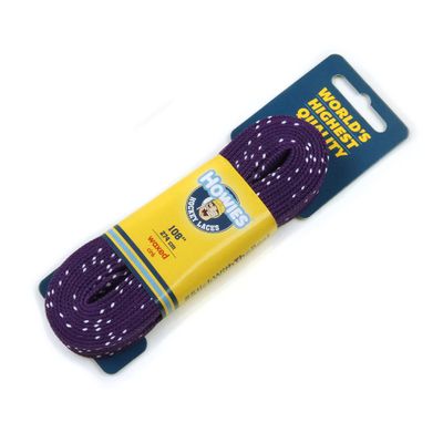 Howies Hockey Skate Laces - 1 Pack - Colored Wax (Choose Your Color) for Youth, Junior and Senior Skates. Premium Quality Used by Athletes of All Ages; Minor, Pro. Crafts (Purple, 84.0")