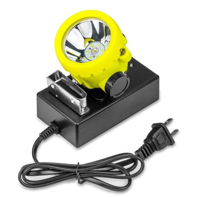 Yongkist Safety Mining Light Headlamp Explosion Proof Coal Miner Headlight Mining Light Waterproof Coon Hunting Lights Rechargeable Coal Work Light for Hard hat (Yellow)