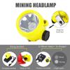 Yongkist Safety Mining Light Headlamp Explosion Proof Coal Miner Headlight Mining Light Waterproof Coon Hunting Lights Rechargeable Coal Work Light for Hard hat (Yellow) view 2