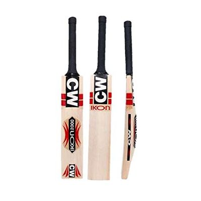 CW IKON Kashmir Willow Cricket BAT Kashmir Willow BAT Leather Ball BAT Cricket Bats for Leather Ball Season BAT Full Size Genuine Kashmir Willow BAT