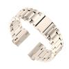 Band Compatible for Fitbit Sense/Versa 3 Bands,KangPlus Men Adjustable 5.5-8.0 inch Metal Bracelet Band Stainless Steel Strap with Link Remover Tool Compatible with Fitbit Sense/Versa 3 - Gold view 2