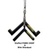 HOG LEGS Pork Chop Slim 1-1/4" Bar for Triceps - 'Live Action' Triceps Workout Bar - Tricep Attachment Unleashes Muscle - Be a Tricep Bar Rock Star - Extreme Duty Tricep Press Down Bar view 4
