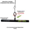 HOG LEGS Ham Hock Slim Grip 16" Straight Bar Cable Attachment for Curl Bar Workouts & Cable Triceps Workouts, Curling Bar, Tricep bar, Gym Cable Attachment view 2
