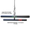 HOG LEGS Ham Hock Slim Grip 16" Straight Bar Cable Attachment for Curl Bar Workouts & Cable Triceps Workouts, Curling Bar, Tricep bar, Gym Cable Attachment view 4