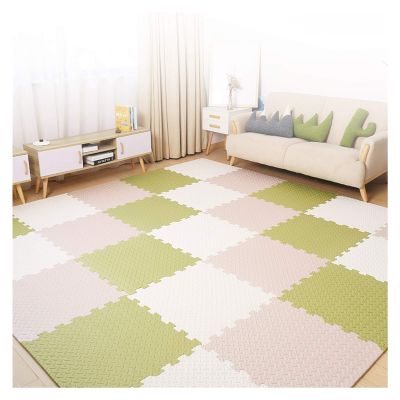 ALGFree Soft Foam EVA Kids Floor Mat Jigsaw Tiles Interlocking Childrens Floor Garden Play Mats Gym Mat SetMulti-Color (Color : B, Size : 60x60x2.5cm-6pcs)