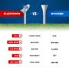 Flightpath Diamond Golf Tees  Patented Design to Reduce Spin for Long, Straight Drives  Low-Friction 3.25 Long Tees, Robotically Tested for Ball Spin  USGA Approved Performance  8 Pack view 3
